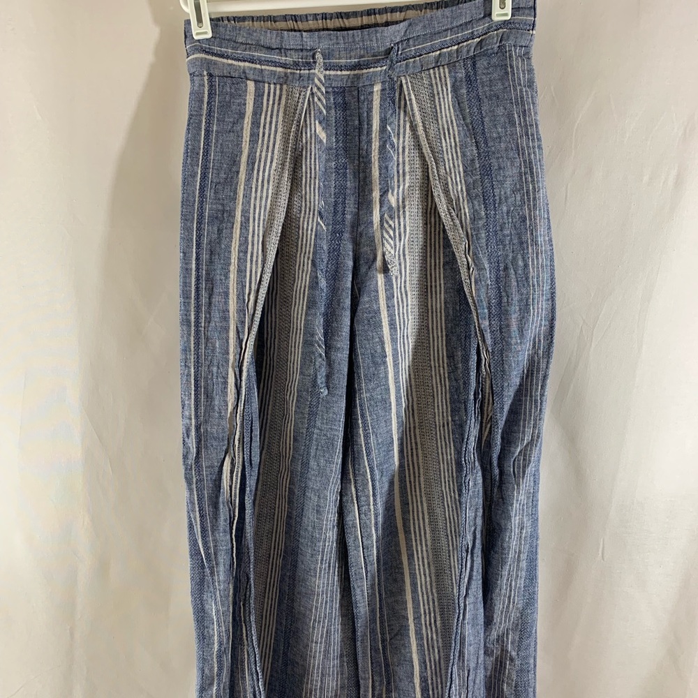 Leg open wide pants